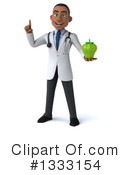 Young Black Male Doctor Clipart #1333154 by Julos