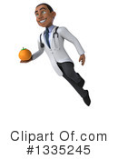 Young Black Male Doctor Clipart #1335245 by Julos