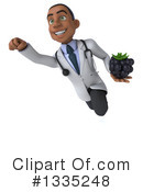 Young Black Male Doctor Clipart #1335248 by Julos