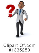 Young Black Male Doctor Clipart #1335250 by Julos
