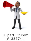 Young Black Male Doctor Clipart #1337741 by Julos