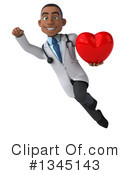Young Black Male Doctor Clipart #1345143 by Julos