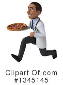 Young Black Male Doctor Clipart #1345145 by Julos