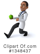 Young Black Male Doctor Clipart #1348437 by Julos