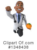 Young Black Male Doctor Clipart #1348438 by Julos
