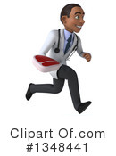 Young Black Male Doctor Clipart #1348441 by Julos