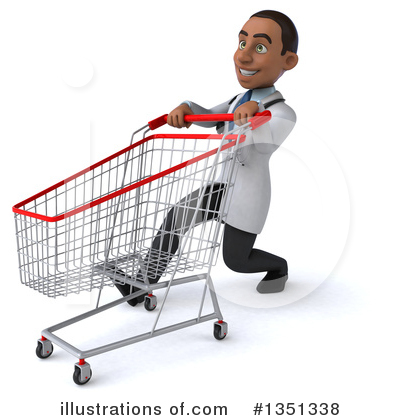 Royalty-Free (RF) Young Black Male Doctor Clipart Illustration by Julos - Stock Sample #1351338