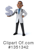Young Black Male Doctor Clipart #1351342 by Julos