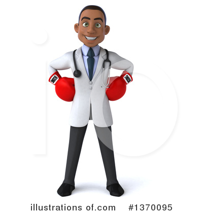 Young Black Male Doctor Clipart #1370095 by Julos