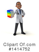 Young Black Male Doctor Clipart #1414752 by Julos