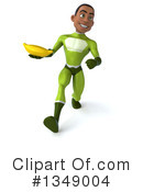 Young Black Male Green Super Hero Clipart #1349004 by Julos