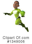 Young Black Male Green Super Hero Clipart #1349006 by Julos