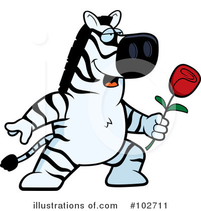 Royalty-Free (RF) Zebra Clipart Illustration by Cory Thoman - Stock Sample #102711