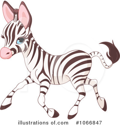 Royalty-Free (RF) Zebra Clipart Illustration by Pushkin - Stock Sample #1066847