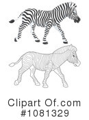 Zebra Clipart #1081329 by Alex Bannykh