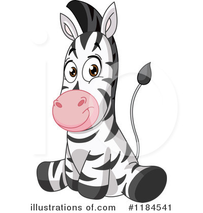 Royalty-Free (RF) Zebra Clipart Illustration by yayayoyo - Stock Sample #1184541