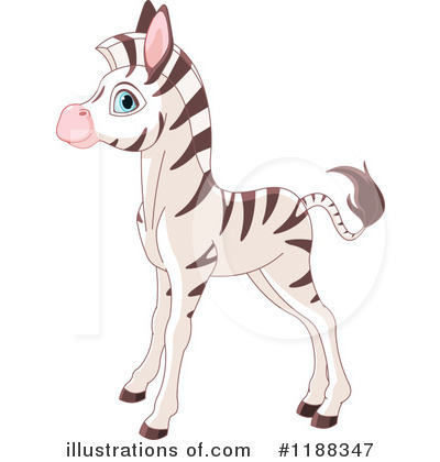 Royalty-Free (RF) Zebra Clipart Illustration by Pushkin - Stock Sample #1188347