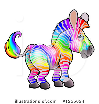 Royalty-Free (RF) Zebra Clipart Illustration by AtStockIllustration - Stock Sample #1255624
