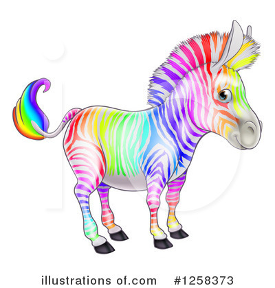 Royalty-Free (RF) Zebra Clipart Illustration by AtStockIllustration - Stock Sample #1258373