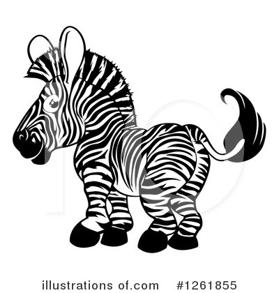 Royalty-Free (RF) Zebra Clipart Illustration by AtStockIllustration - Stock Sample #1261855