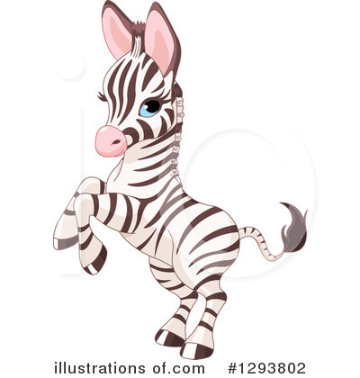 Royalty-Free (RF) Zebra Clipart Illustration by Pushkin - Stock Sample #1293802