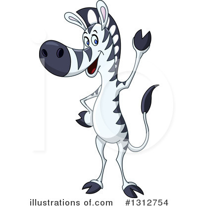 Royalty-Free (RF) Zebra Clipart Illustration by yayayoyo - Stock Sample #1312754