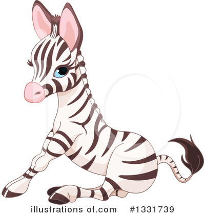 Royalty-Free (RF) Zebra Clipart Illustration by Pushkin - Stock Sample #1331739