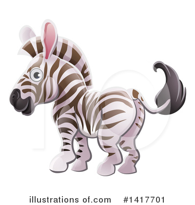 Royalty-Free (RF) Zebra Clipart Illustration by AtStockIllustration - Stock Sample #1417701