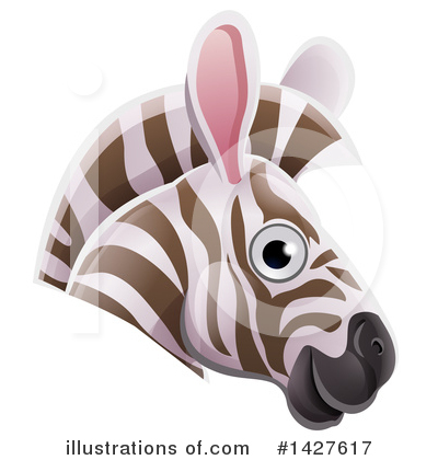 Royalty-Free (RF) Zebra Clipart Illustration by AtStockIllustration - Stock Sample #1427617