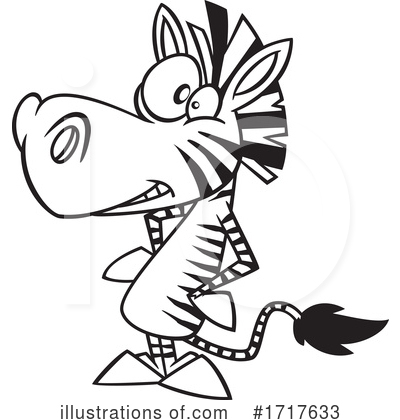 Royalty-Free (RF) Zebra Clipart Illustration by toonaday - Stock Sample #1717633