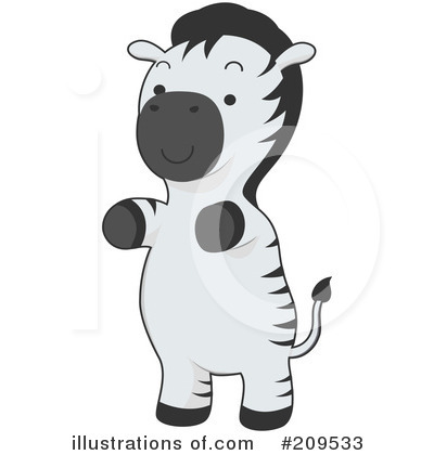 Zebra Clipart #209533 by BNP Design Studio