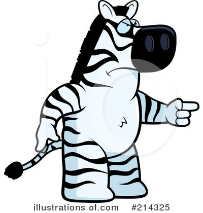 Royalty-Free (RF) Zebra Clipart Illustration by Cory Thoman - Stock Sample #214325