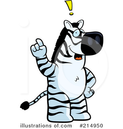Royalty-Free (RF) Zebra Clipart Illustration by Cory Thoman - Stock Sample #214950