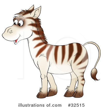Royalty-Free (RF) Zebra Clipart Illustration by Alex Bannykh - Stock Sample #32515
