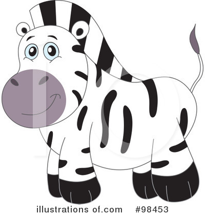 Royalty-Free (RF) Zebra Clipart Illustration by yayayoyo - Stock Sample #98453