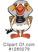 Zebra Finch Clipart #1280279 by Dennis Holmes Designs