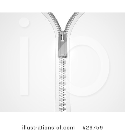 Royalty-Free (RF) Zipper Clipart Illustration by KJ Pargeter - Stock Sample #26759