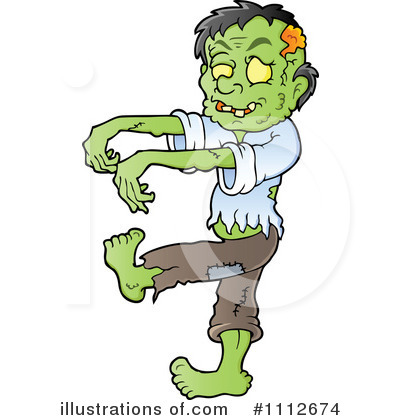 Royalty-Free (RF) Zombie Clipart Illustration by visekart - Stock Sample #1112674