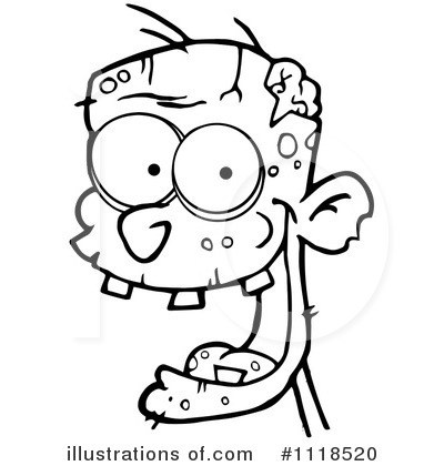 Royalty-Free (RF) Zombie Clipart Illustration by Hit Toon - Stock Sample #1118520