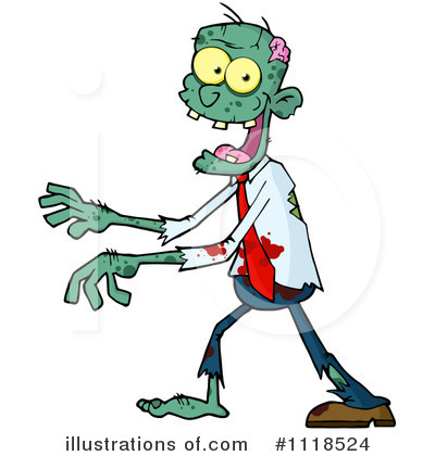 Zombie Clipart #1118524 by Hit Toon