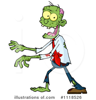 Royalty-Free (RF) Zombie Clipart Illustration by Hit Toon - Stock Sample #1118526