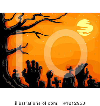 Royalty-Free (RF) Zombie Clipart Illustration by BNP Design Studio - Stock Sample #1212953