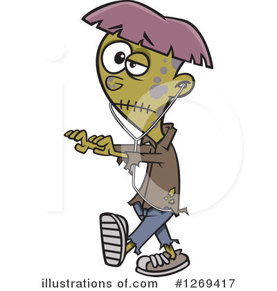 Zombie Clipart #1269417 by toonaday