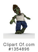 Zombie Clipart #1354896 by KJ Pargeter