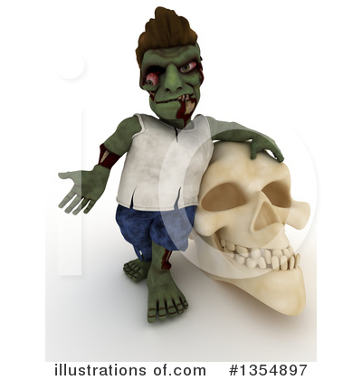 Royalty-Free (RF) Zombie Clipart Illustration by KJ Pargeter - Stock Sample #1354897