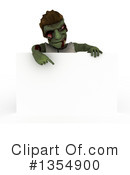 Zombie Clipart #1354900 by KJ Pargeter