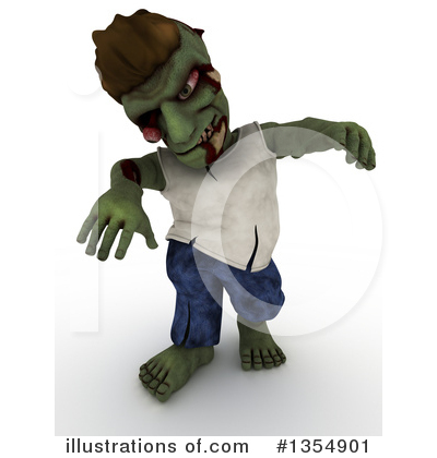 Zombie Clipart #1354901 by KJ Pargeter