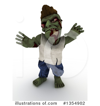 Zombie Clipart #1354902 by KJ Pargeter