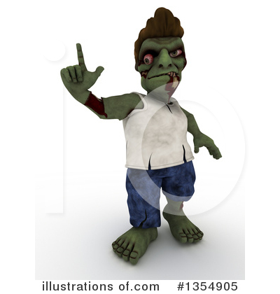 Zombie Clipart #1354905 by KJ Pargeter