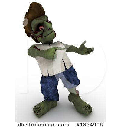 Zombie Clipart #1354906 by KJ Pargeter